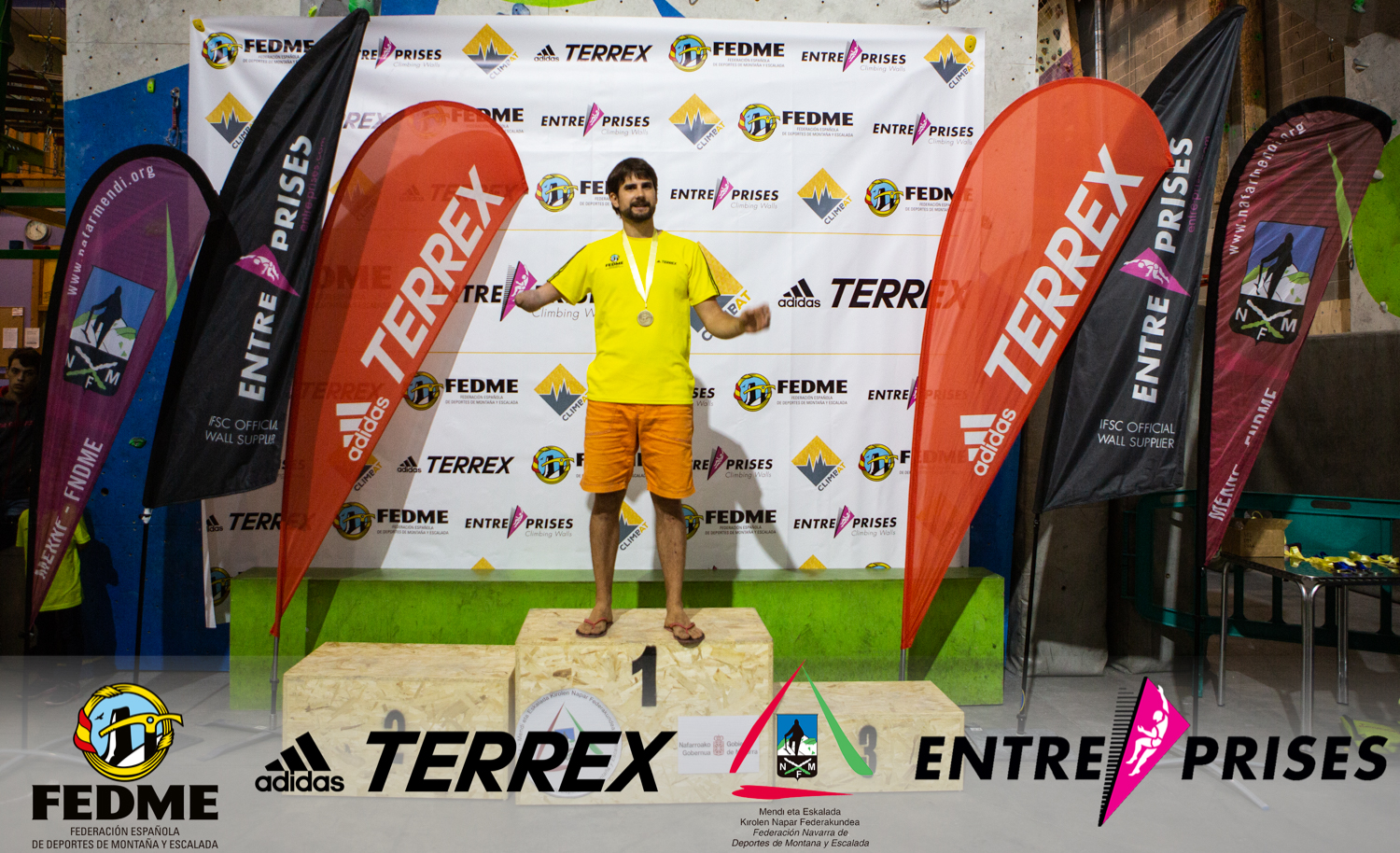 PABLO BLANCO CAMPE&Oacute;N DE ESPA&Ntilde;A DE PARAESCALADA EN MODALIDAD AU2